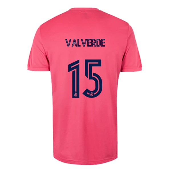 Camiseta Real Madrid Segunda equipo NO.15 Valverde 2020-2021 Rosa